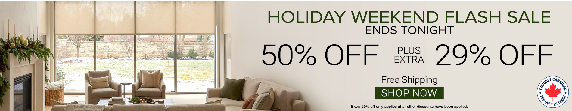 50% off everything + 29% off