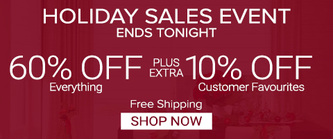60% off everything + extra 10% off customer favourites