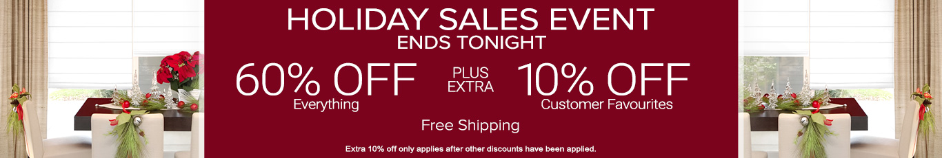 60% off everything + extra 10% off customer favourites