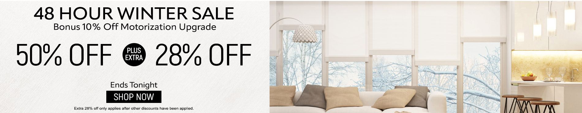 Save 50% + extra 28% on everything