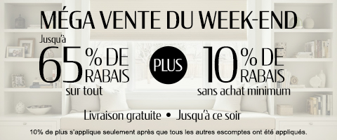 50% + 28% de rabais supplémentaire sur tout