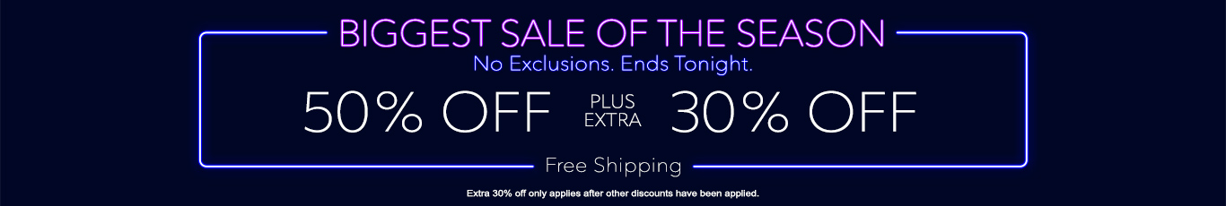 Save 50% + extra 28% off everything