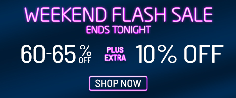 60-65% off everything + extra 10% off