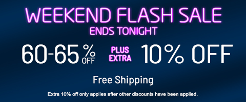 60-65% off everything + extra 10% off