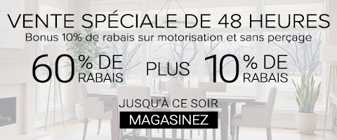 60% + 10% de rabais supplémentaire sur tout