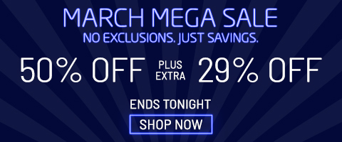 50% off everything + 29% off