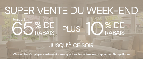 50% + 28% de rabais supplémentaire sur tout