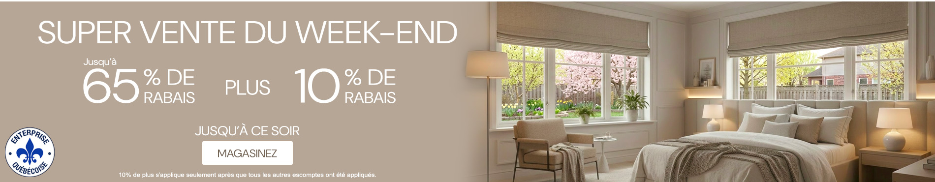 50% + 28% de rabais supplémentaire sur tout