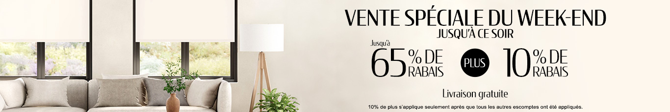 50% + 28% de rabais supplémentaire sur tout