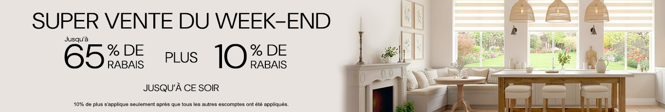 50% + 28% de rabais supplémentaire sur tout