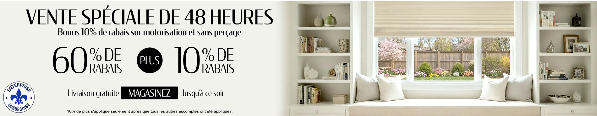 60% + 10% supplémentaire sur tout