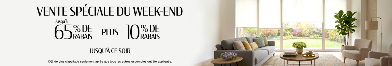 50% + 28% de rabais supplémentaire sur tout