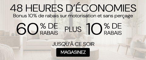 60% + 10% de rabais supplémentaire sur tout