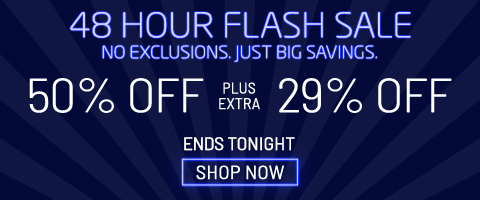 50% off everything + 29% off
