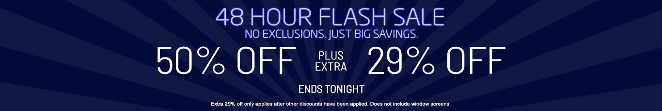 50% off everything + 29% off