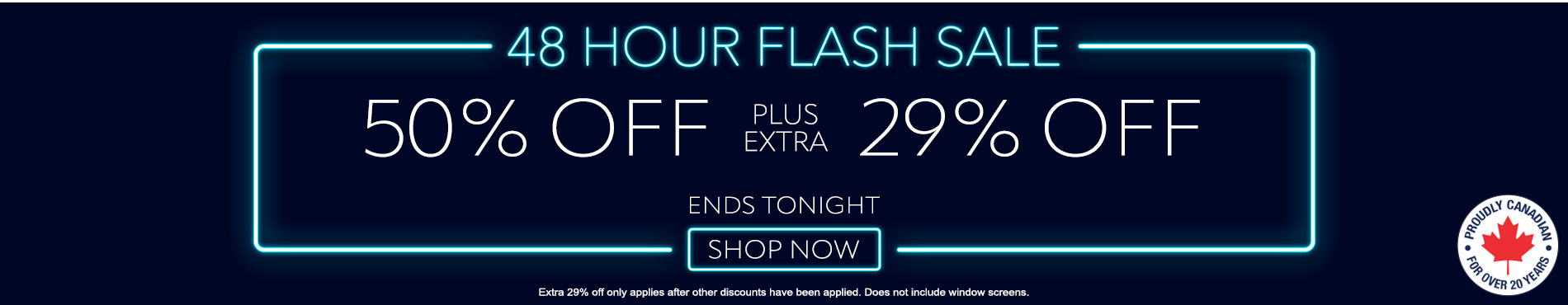 50% off everything + 29% off
