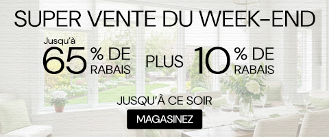 50% + 28% de rabais supplémentaire sur tout