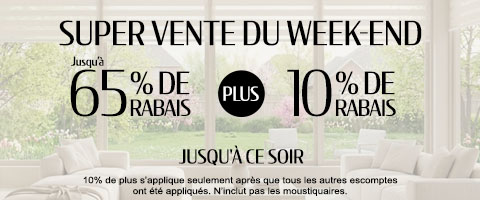 50% + 28% de rabais supplémentaire sur tout