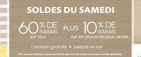 Current sale at Select Blinds Canada