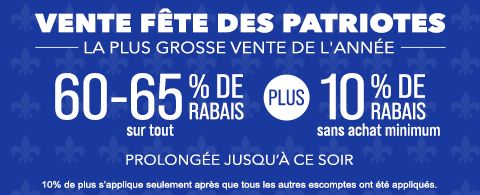 Vente courante chez Stores Selects Canada