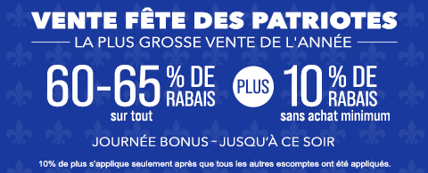 Current sale at Select Blinds Canada
