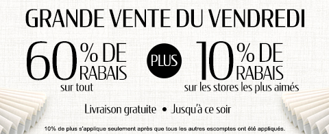 Vente courante chez Stores Selects Canada