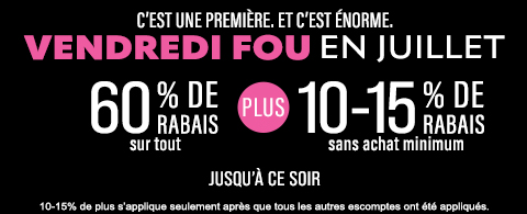 Vente courante chez Stores Selects Canada