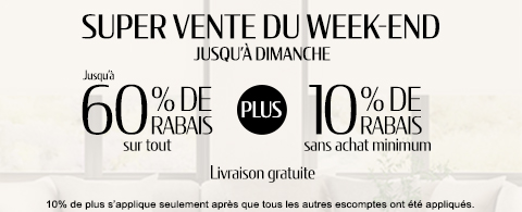 Vente courante chez Stores Selects Canada
