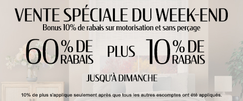 Current sale at Select Blinds Canada