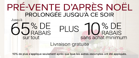 Vente courante chez Stores Selects Canada