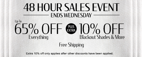 Current sale at Select Blinds Canada