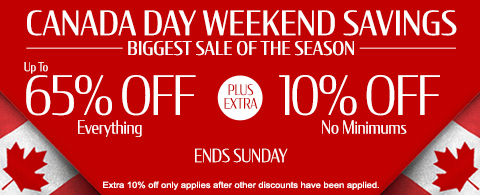Current sale at Select Blinds Canada