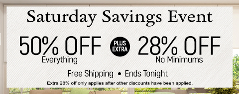 Current sale at Select Blinds Canada