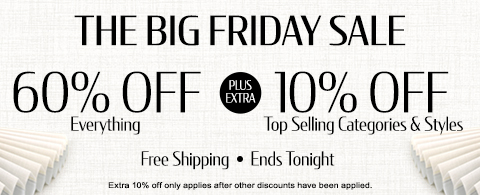 Current sale at Select Blinds Canada