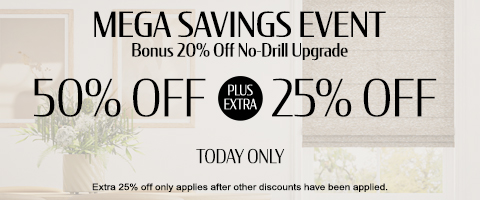 Current sale at Select Blinds Canada