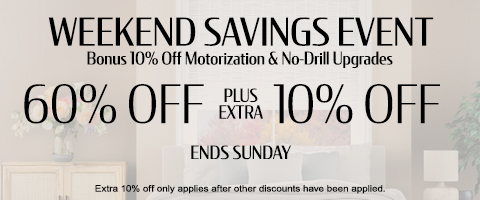 Current sale at Select Blinds Canada