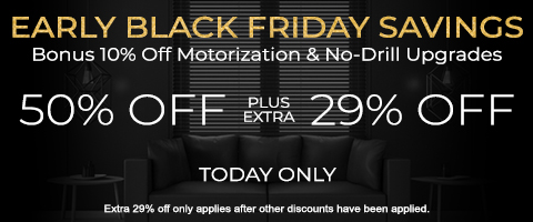 Current sale at Select Blinds Canada