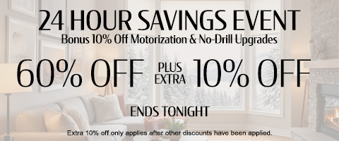 Current sale at Select Blinds Canada