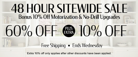 Current sale at Select Blinds Canada