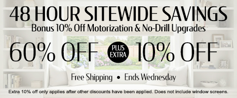 Current sale at Select Blinds Canada