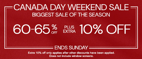 Current sale at Select Blinds Canada