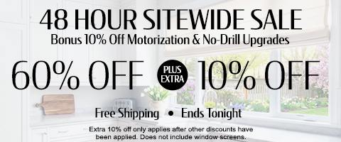 Current sale at Select Blinds Canada