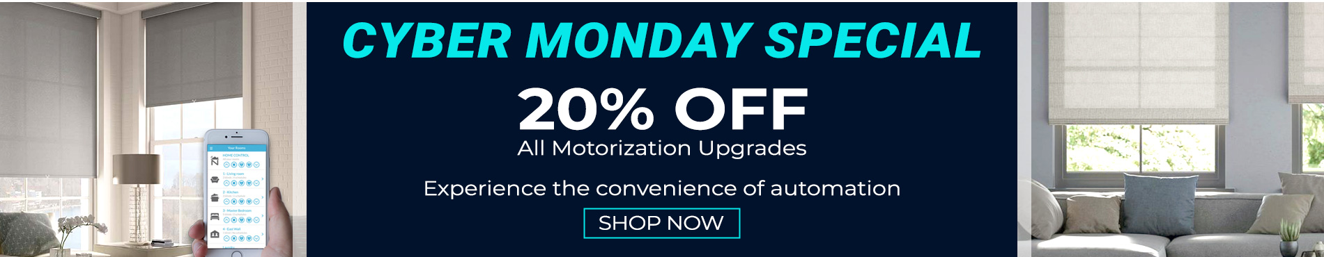 20% off motorization upgrades