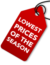 Lowest prices of the season