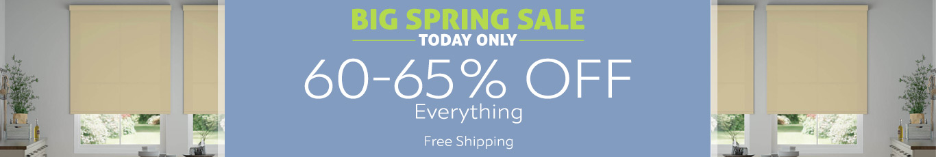 Save up to 65% off everything