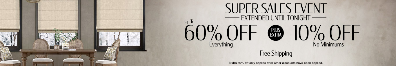 Save up to 60% + extra 10% off everything