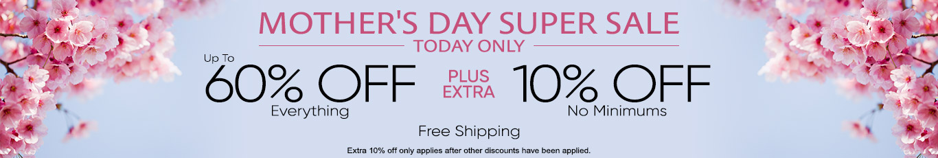 Save up to 60% + extra 10% off everything