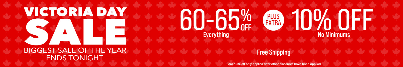 60-65% off everything + extra 10% off