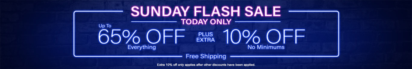 60-65% off everything + extra 10% off