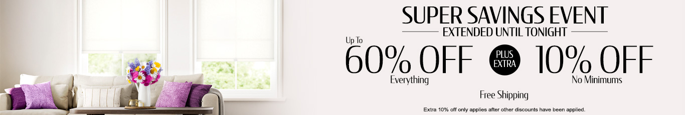 Save up to 60% + extra 10% off everything